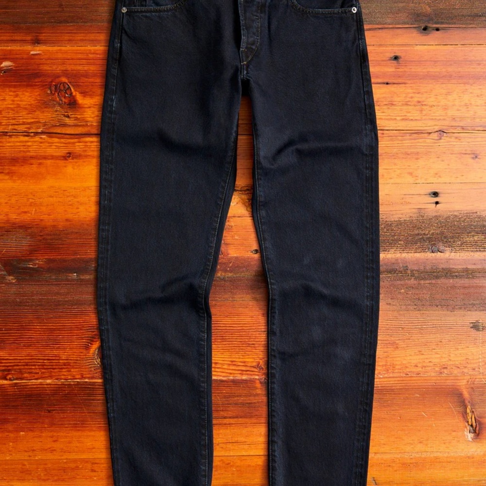 KT Men's Dark Denim Slim Straight Jeans - Picture 4 of 4